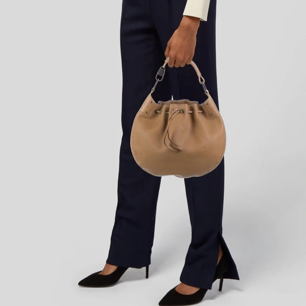 Gucci Tan Leather Hobo Bag